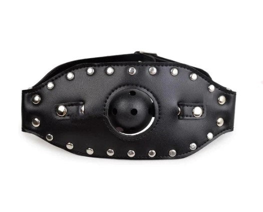 Ballgag met mondmasker Black Passion Labs