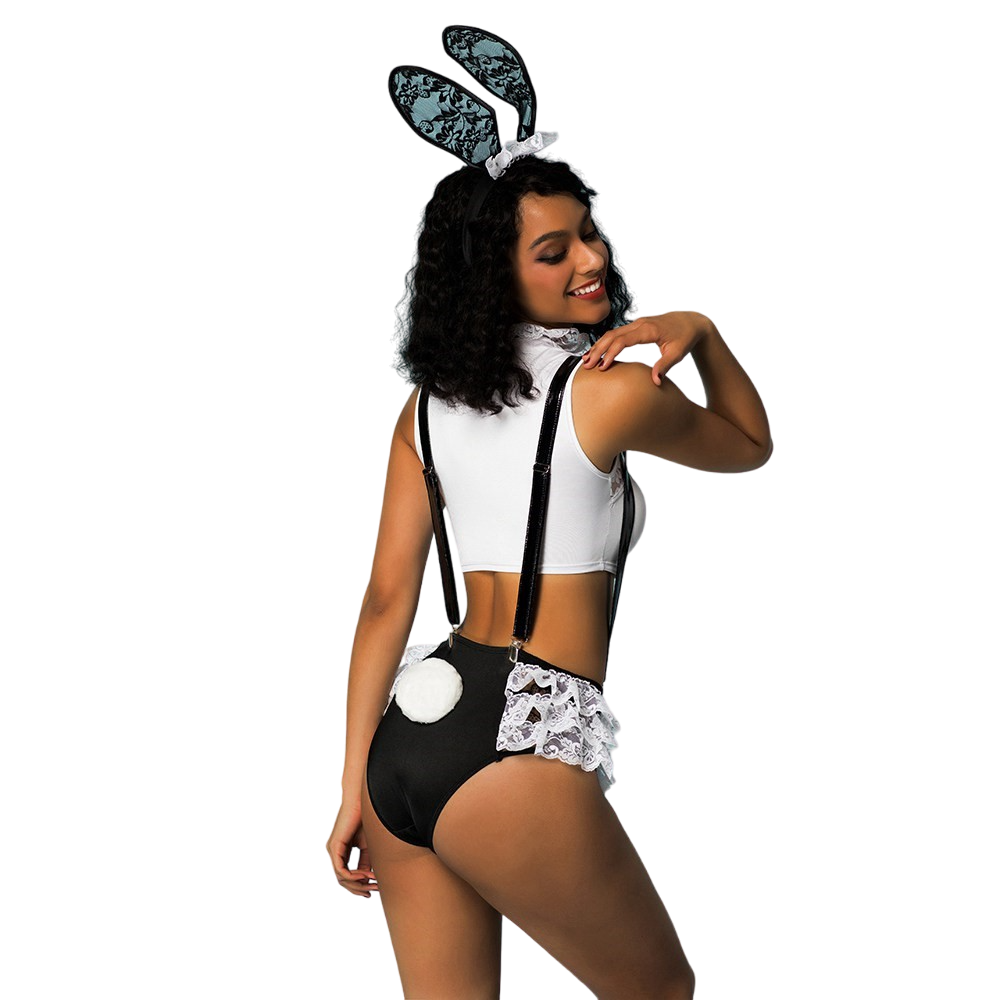 SEXY BUNNY LOOK 4-DELIG S/M