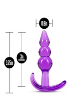 B YOURS TRIPLE BEAD ANAL PLUG Paars