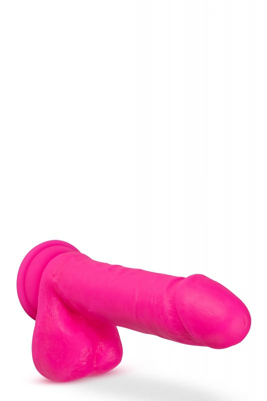NEO ELITE 8 INCH SILICONEN PIK MET BALLEN NEON ROZE