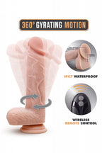 DR. HUID SILICONEN DR. ETHAN 8,5 INCH GYRATING DILDO BEIGE