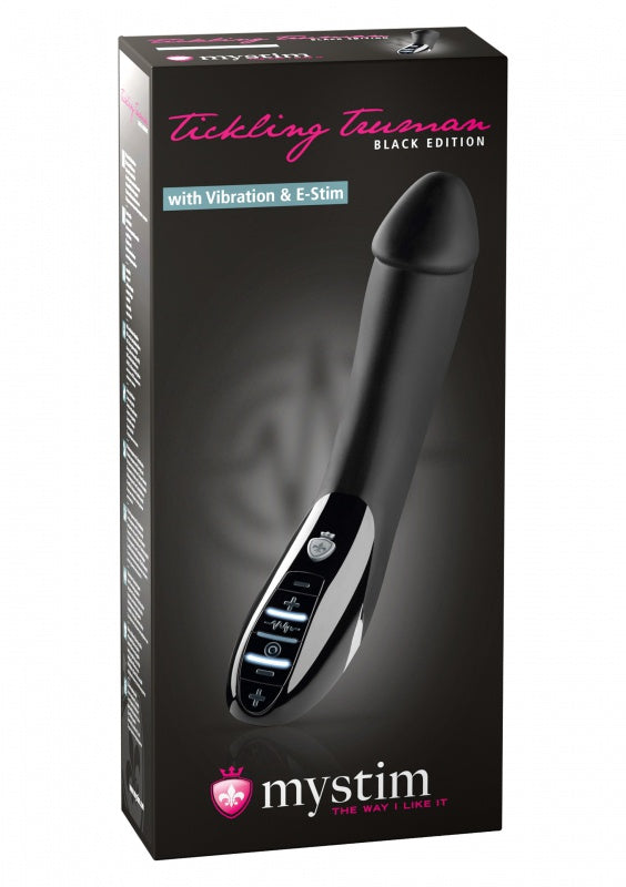 Mystim - Tickling Truman E-Stim Vibrator - Black Edition