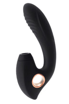 IMPULSE VIBRATOR - ZWART / GOUD DUO LUCHTDRUK