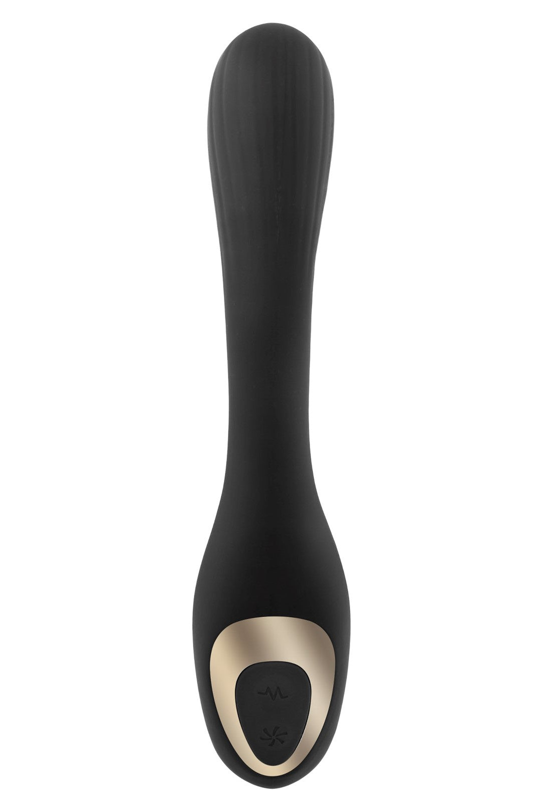 ZWARTE VIBRATOR MET DUBBELE ZUIGKRACHT