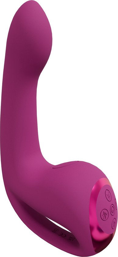 Riko - Drievoudige Motor Thumper met Geavanceerde Vingerbeweging & Pulsgolf Stimulator  Roze