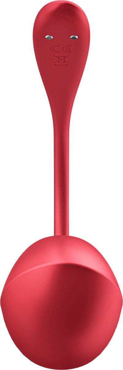 Shiny Petal Connect App Draagbare Paar Vibrator Rood