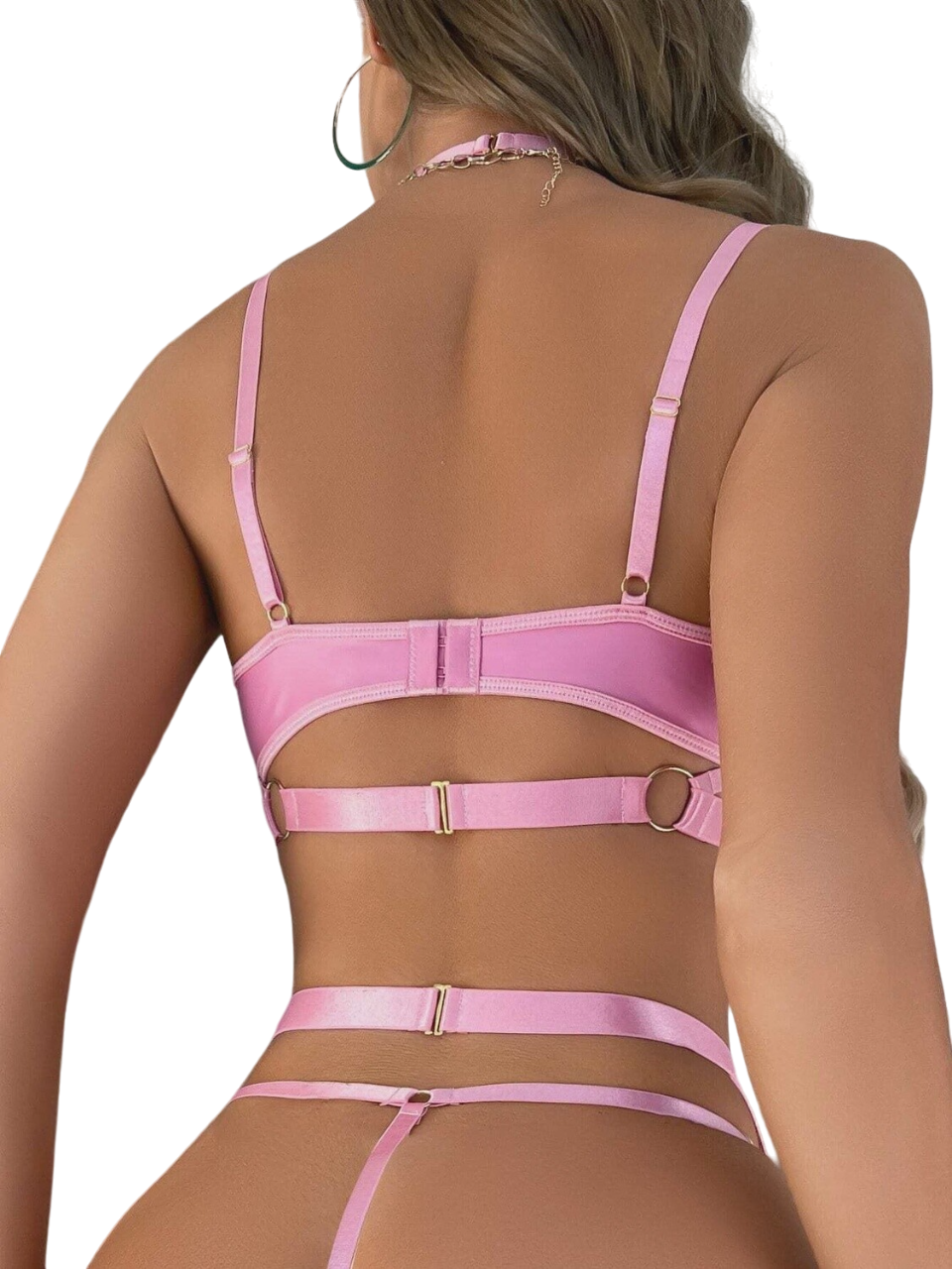 Sexy lingerie Ketting Uitgeknipt Ring Private Collectie Roze