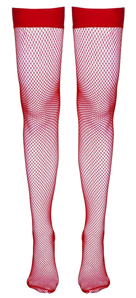 Cottelli Collection Sexy Kousen met Visnet  Rood