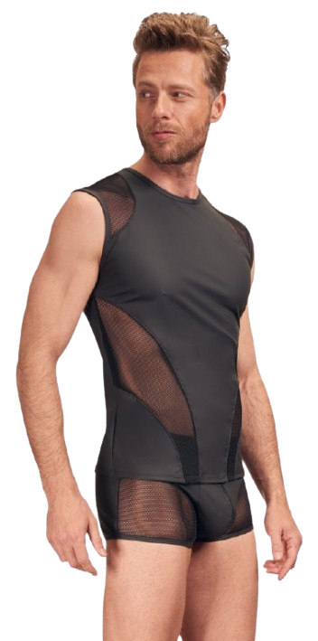 Nek Halftransparante Fetish Shirt