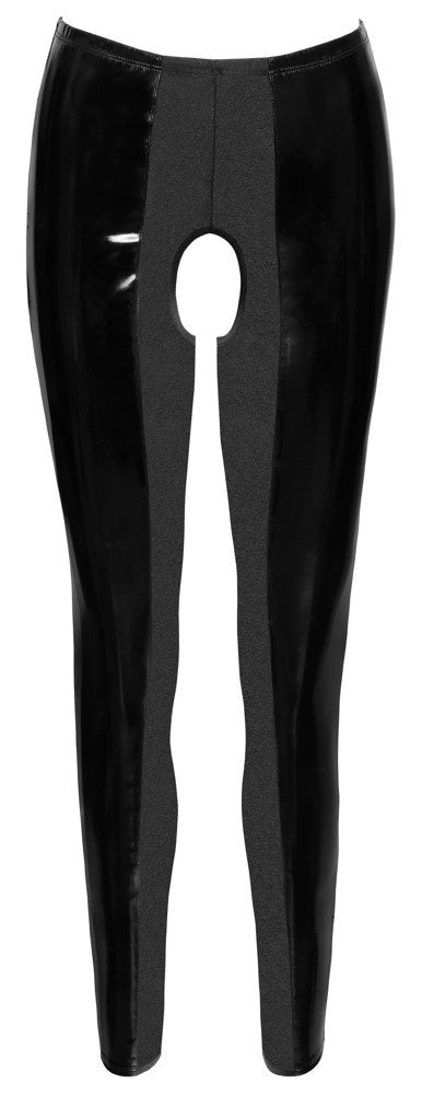 Open Legging Lak BL Zwart