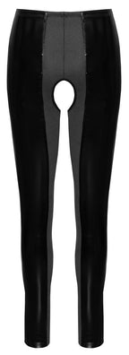 Open Legging Lak BL Zwart