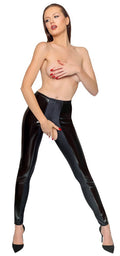 Open Legging Lak BL Zwart