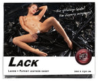 VINYL - LAK BED SHEET BLACK 200X230