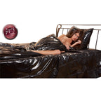 LINGERIE BDSM VINYL - LAK DUVET COVER BLACK