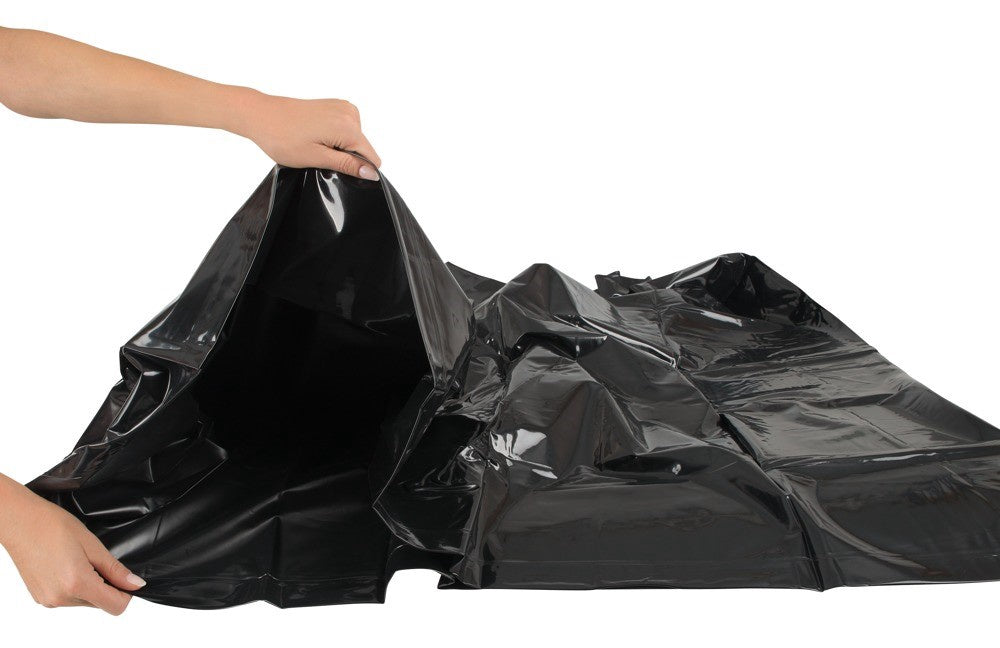 LINGERIE BDSM VINYL - LAK DUVET COVER BLACK