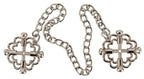 RVS Tepelklemmen met Schakelketting en 4 Drukschroeven