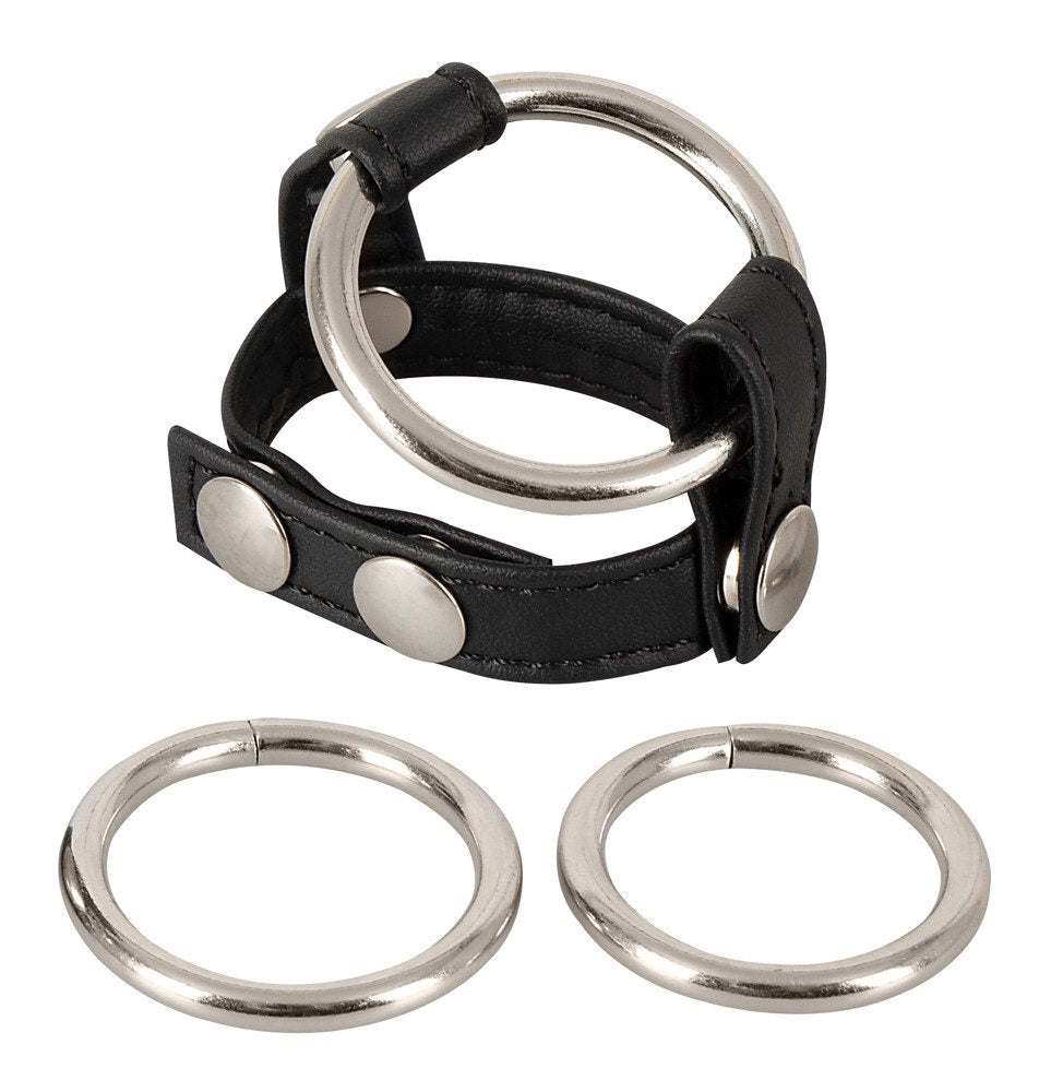 Bad Kitty PenisRing Met Leren Band