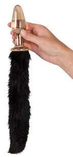GLASS PLUG WITH TAIL Butplugg met Staart