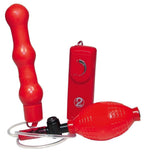 Bad Kitty – Latex Anaal Vibrator met Handpomp en Stimulatie Ballen voor Anale Verwijding