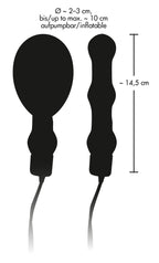 Bad Kitty – Latex Anaal Vibrator met Handpomp en Stimulatie Ballen voor Anale Verwijding