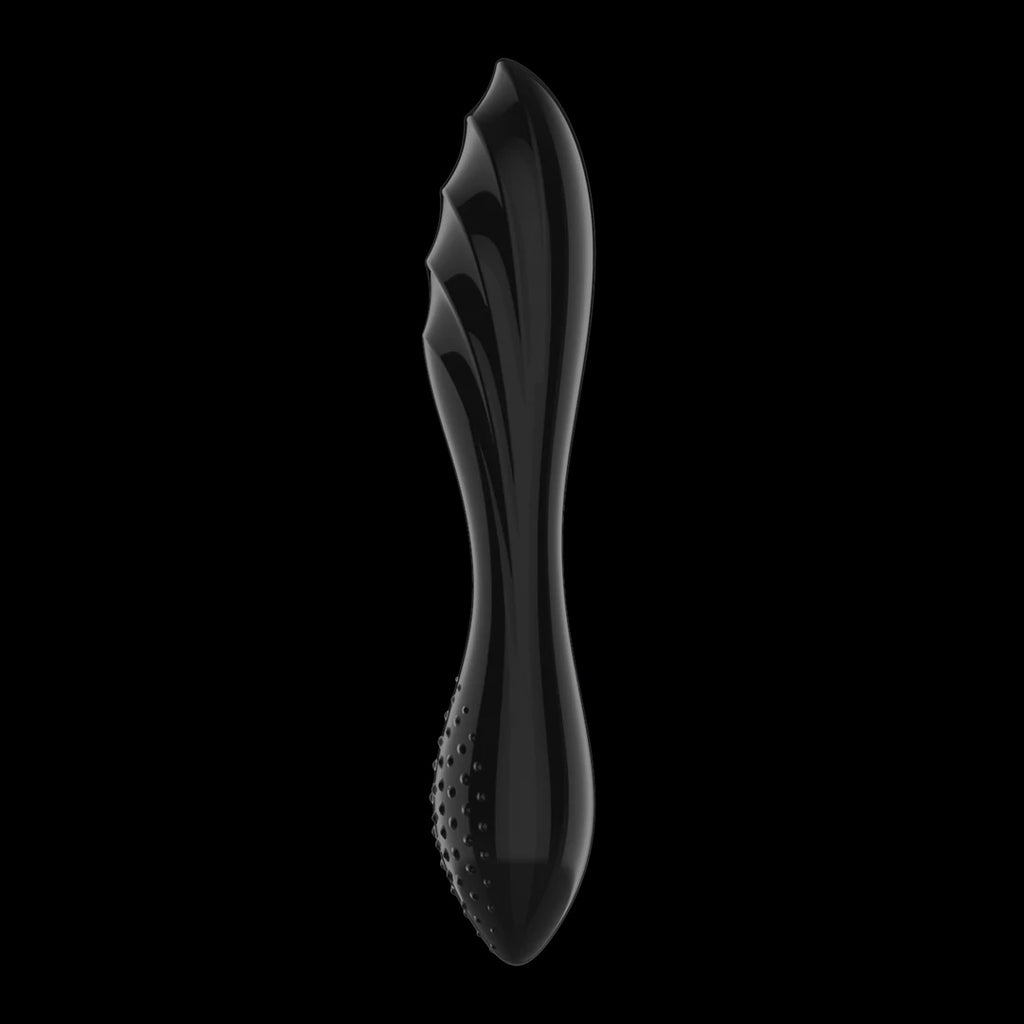 Dazzling Crystal 1 - Glass Dildo - Black