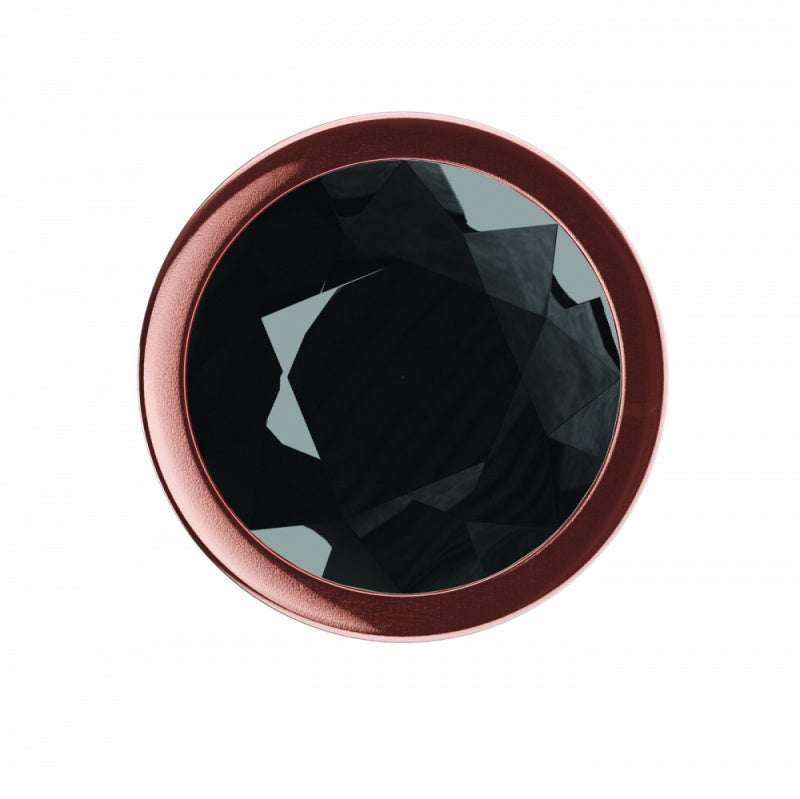 Butt Plug Diamond Topaz Shine L Rose Zwart
