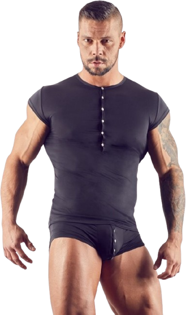 Svenjoyment Licht Transparante Mannen Shirt