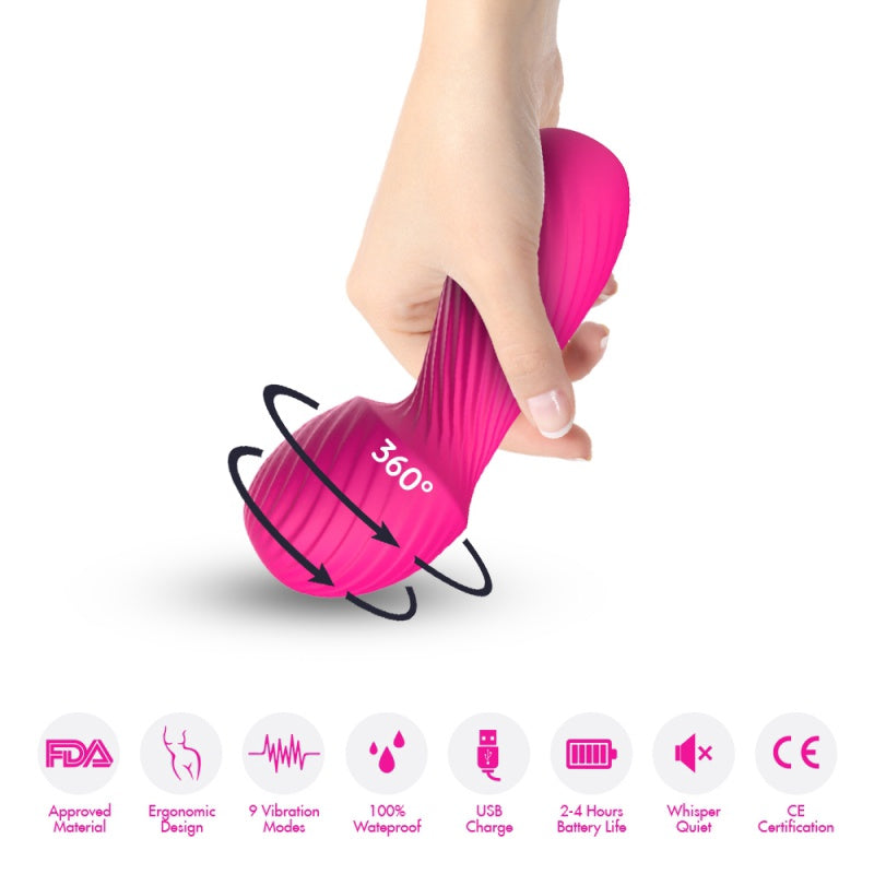 Wand Vibrator Foxshow  en ndash Dazzle roze