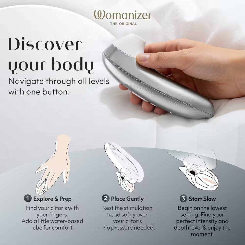 Womanizer Pro Silver Clitoris Stimulator