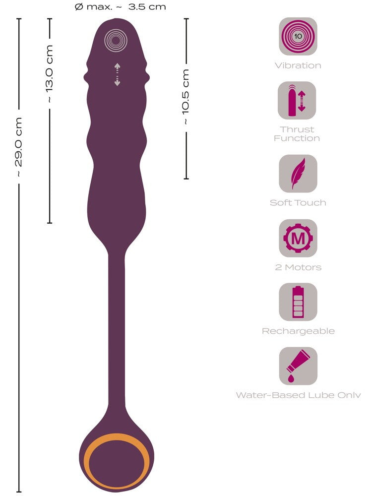 Javida Vibrating + Thrusting Bullet Vibrator