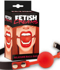 Fetish Dreams Silicone Ball Gag rood