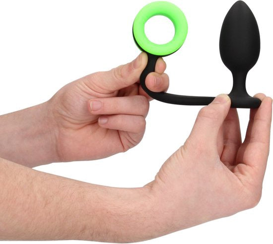 Butt Plug with Cockring - Glow in the Dark