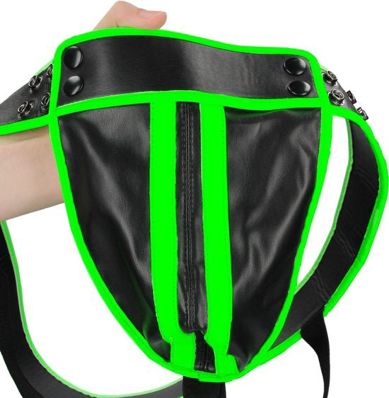 Striped Jockstrap - Glow in the Dark - S/M