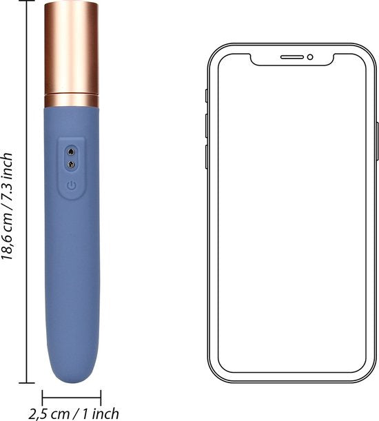 Reis vibrator met glijmiddel compartiment en pomp