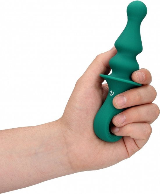 Pionvormige anale vibrator pauw pluim