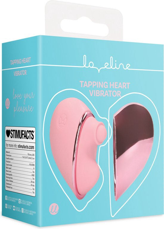 Tapping Heart Vibrator Roze Arabesque