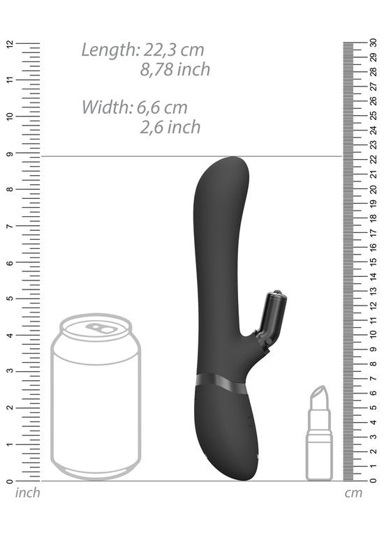 Chou G-Spot Rabbit & Clitoral Stimulator Black