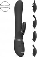 Chou G-Spot Rabbit & Clitoral Stimulator Black
