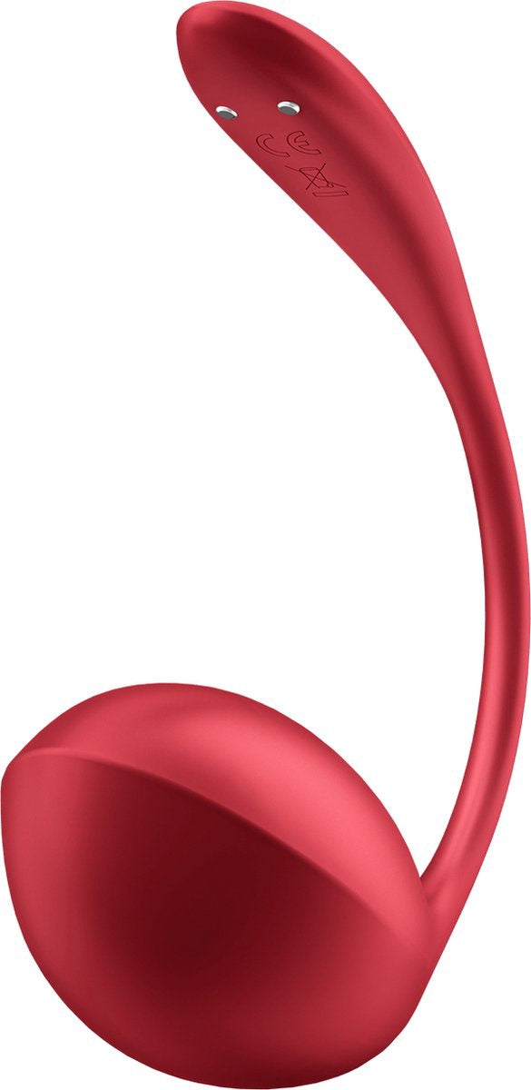 Shiny Petal Connect App Draagbare Paar Vibrator Rood