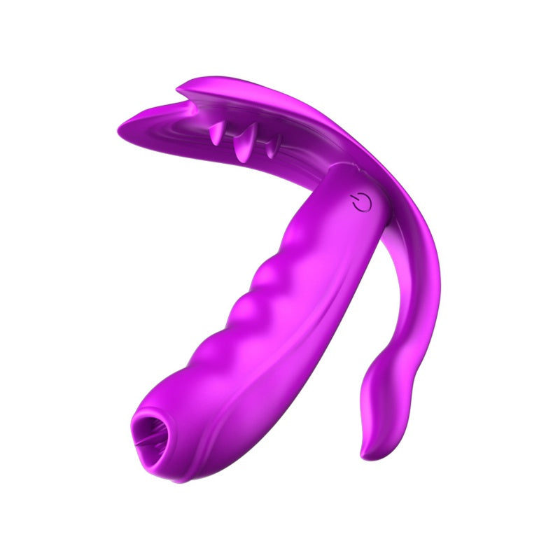 Foxshow Stimulator Silicone Vibrator USB 7 Functie / Verwarming