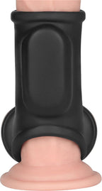 LoveToy  Silk Knights Ring  Vibrerende Penis en Scrotum Sleeve - Ø 2,8 cm
