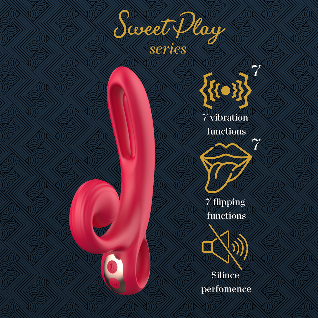Erospace Sweet Play A4 – vibrator met tong- en clitorisstimulatie