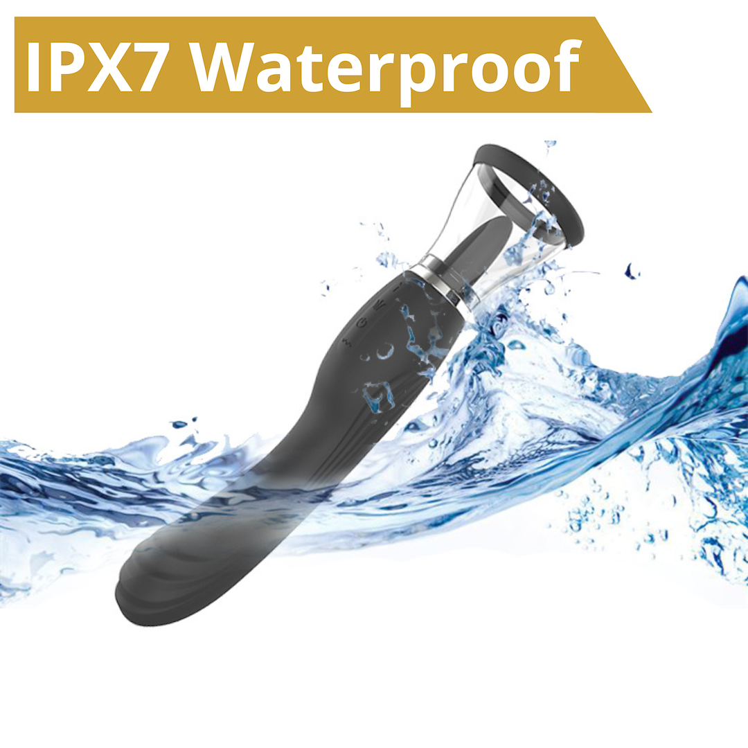 Erospace Sweet Play A6  2-in-1 vibrator met likkende tong
