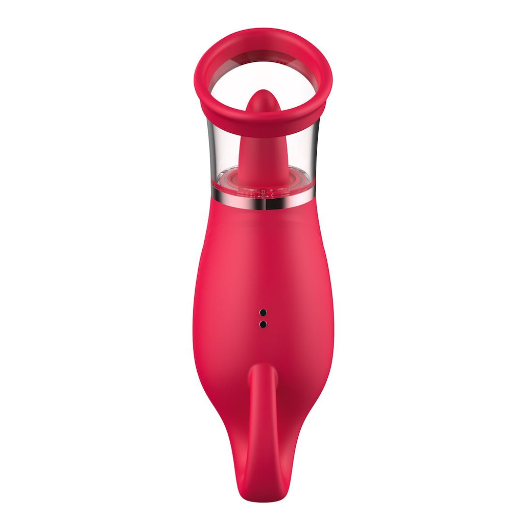 Erospace Sweet play 360° zuig vibrator met tong