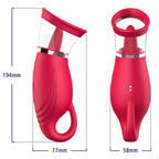 Erospace Sweet play 360° zuig vibrator met tong