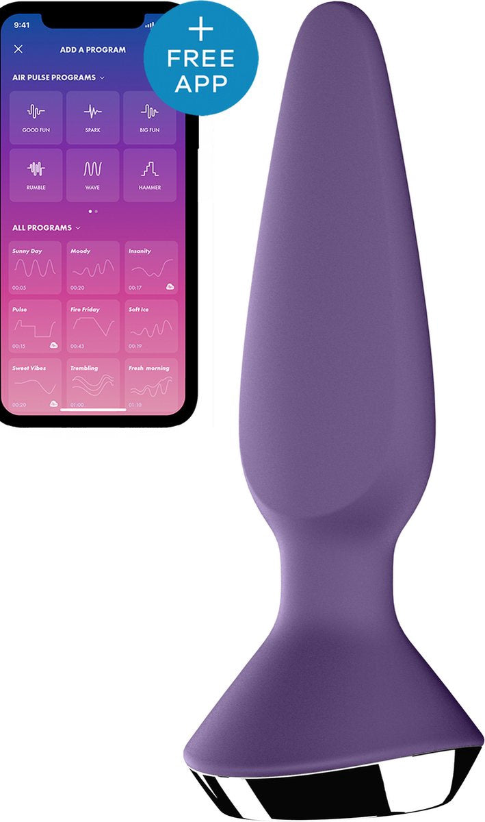 SATISFYER PLUG-ILICIOUS 1 VIBRERENDE ANALE PLUG PAARS