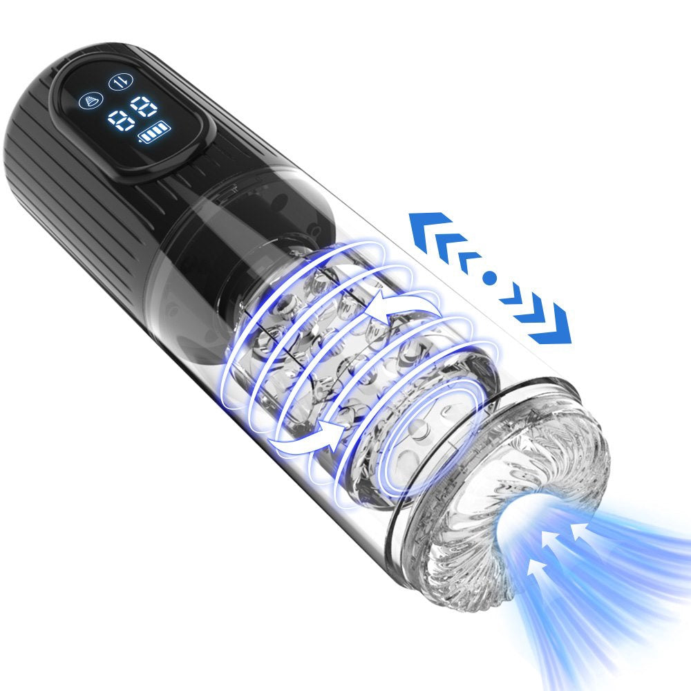 Masturbator With Suction, Rotating & Thrusting Motion