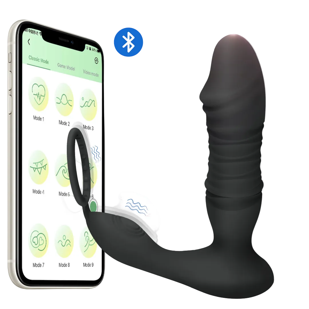 Erospace Appgestuurde ProstaatMassager Met Stotende Beweging