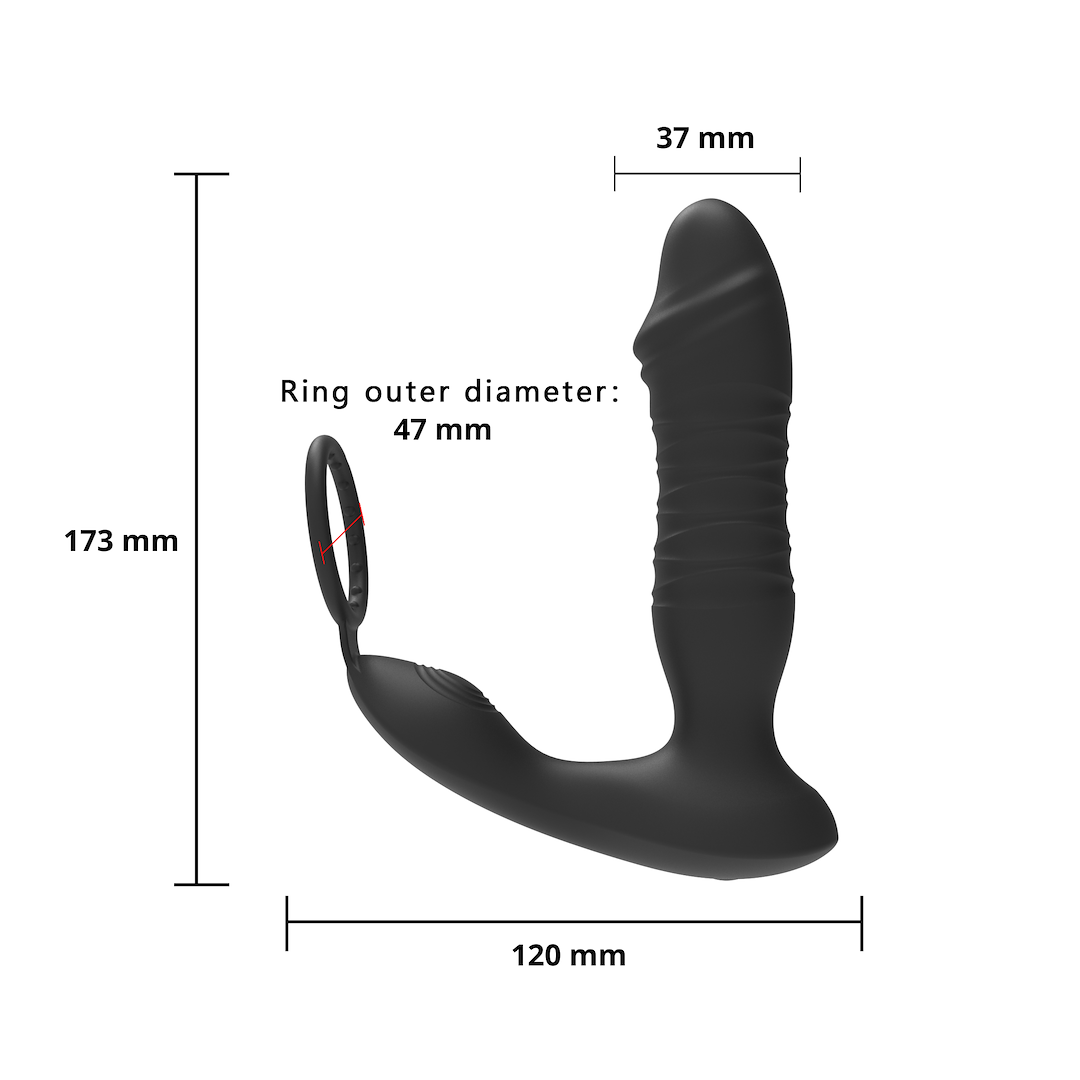 Erospace Appgestuurde ProstaatMassager Met Stotende Beweging