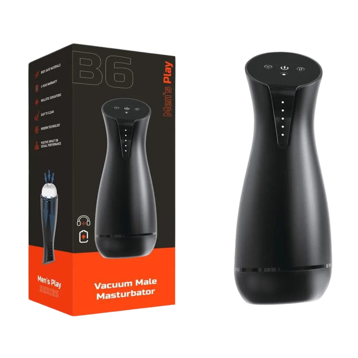 Erospace Men's Play B6 Mannelijke Zuigende Masturbator met Warmtefunctie en Trillingen